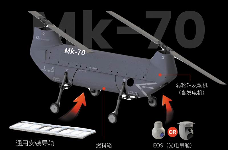 MK-70型多用途無(wú)人機(jī)平臺(tái)